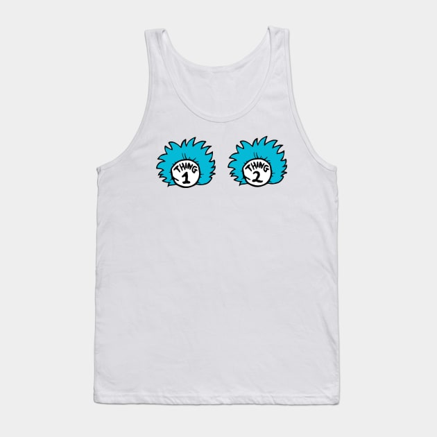 Thing 1 and Thing 2 Tank Top by JAFARSODIK